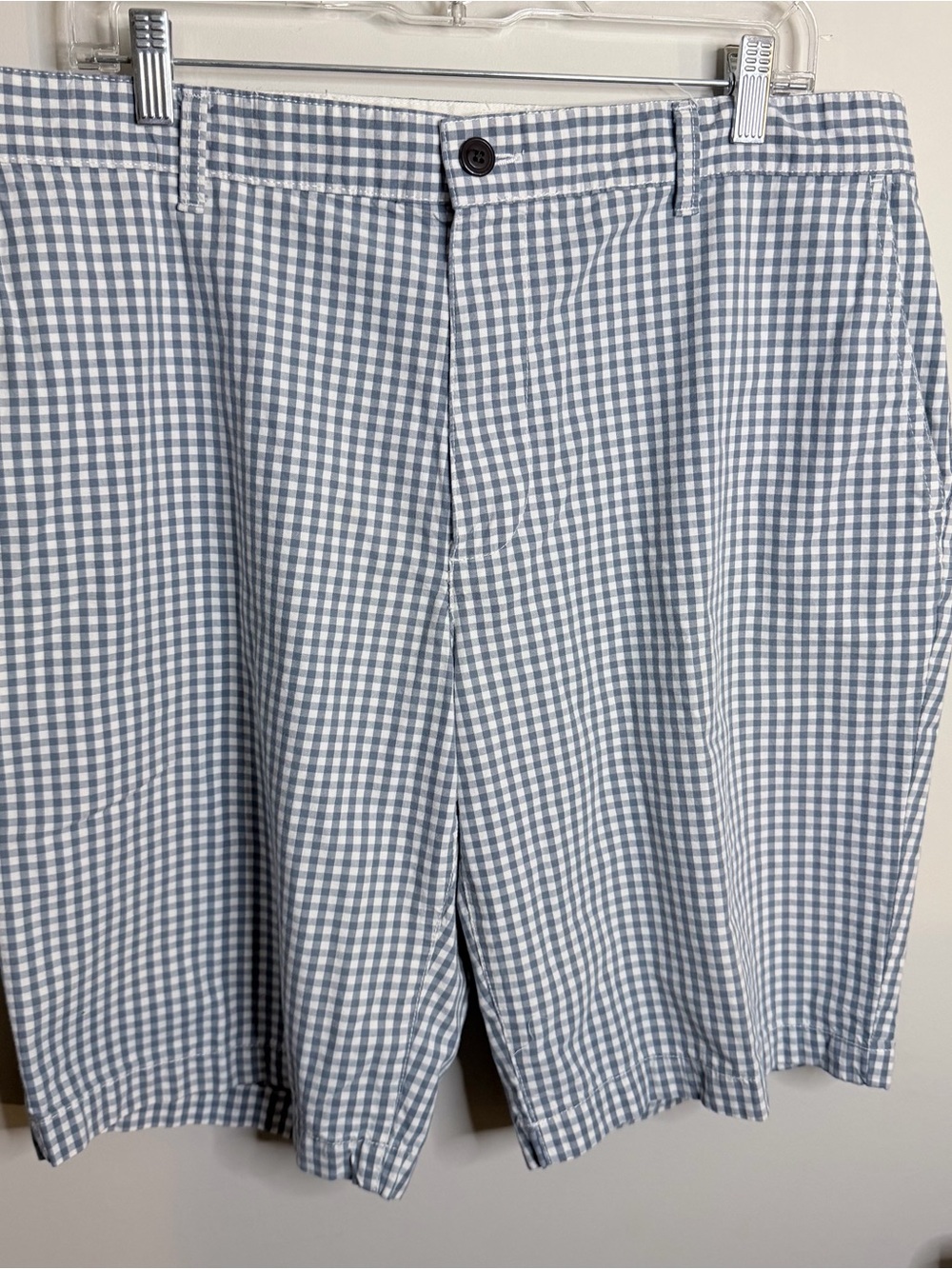 Men's Blue Plaid Shorts